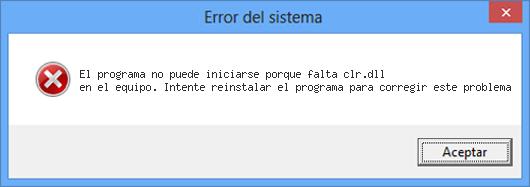 clr.dll error hotfix